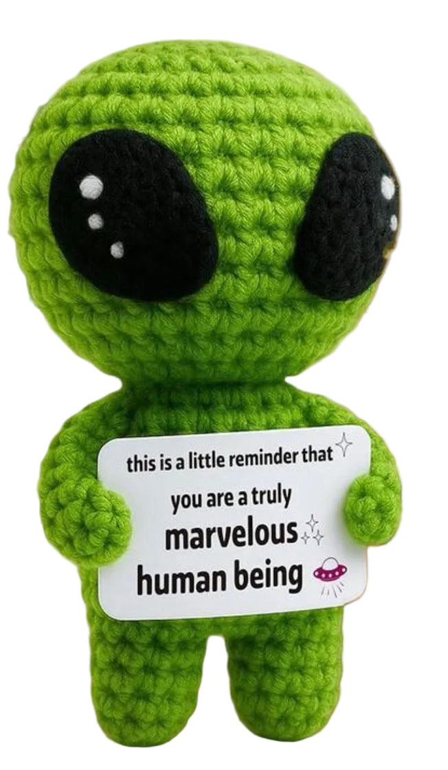Positive Alien Crochet Gift