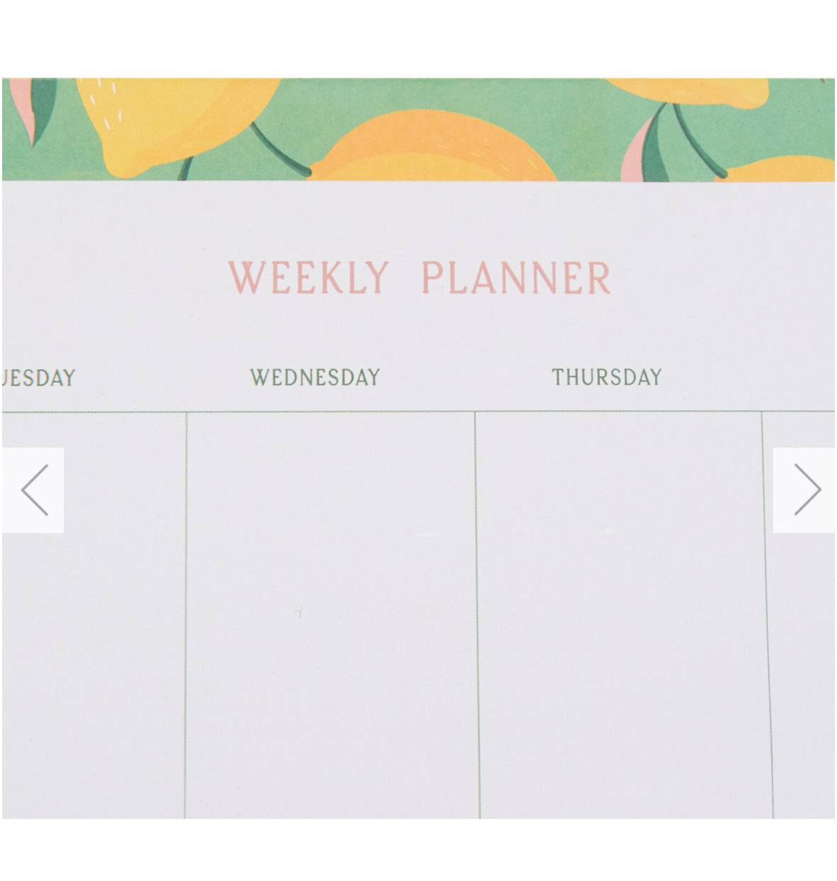 Weekly Lemon Planner