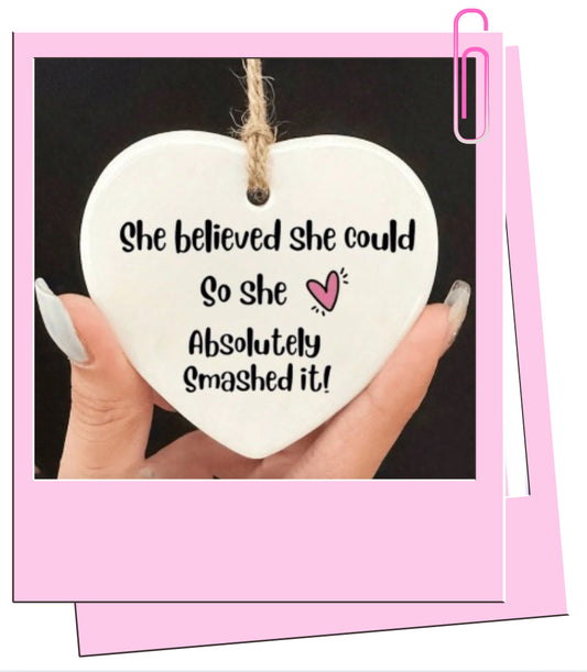 She believed plaque