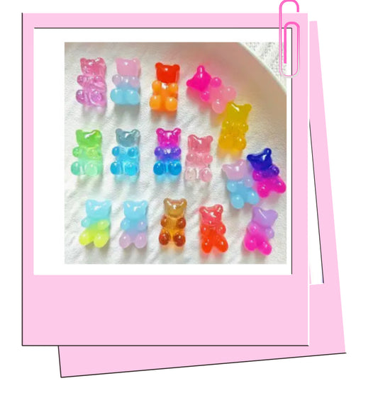 Two tone Gummy Bear croc charm