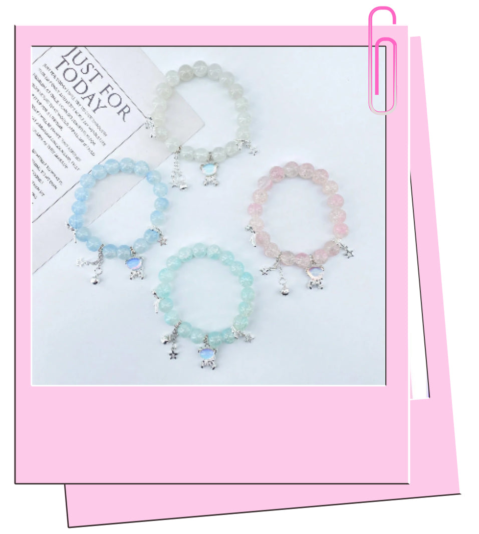 Crystal charm bracelet ￼