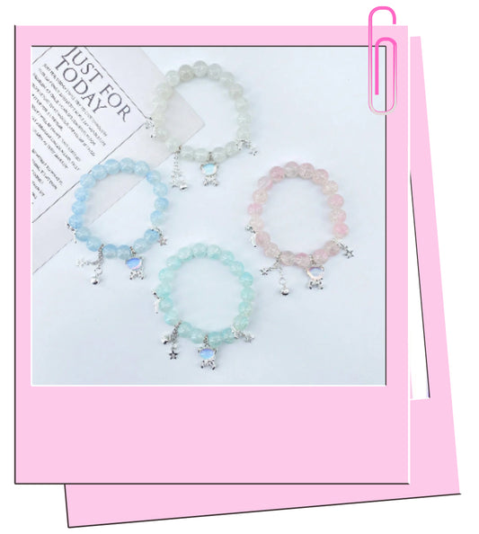 Crystal charm bracelet ￼