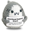 Positive Grey Shark Crochet Gift