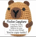 Positive Capybara Crochet Gift