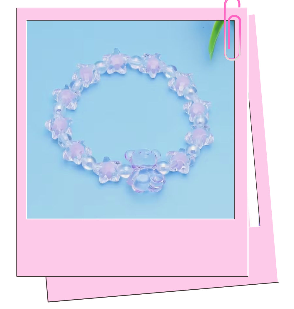 Bear and star bracelet
