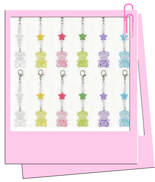 Star bear charm