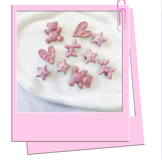 Pink croc charm