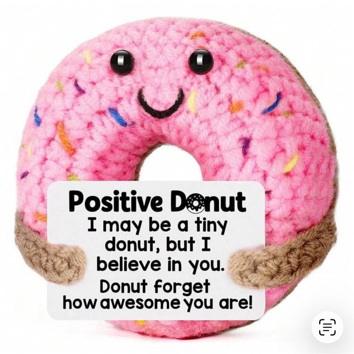 Pink positive donut