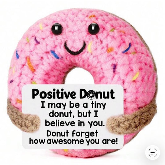 Pink positive donut