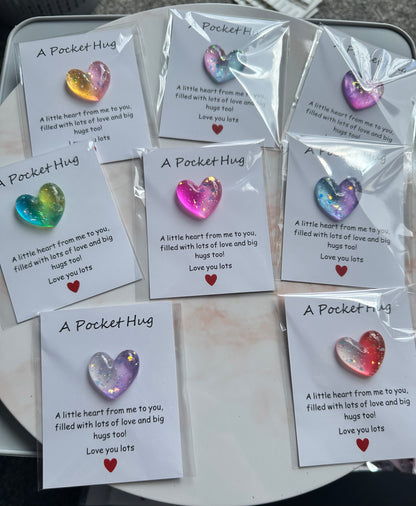 Colourful Heart Pocket Hug