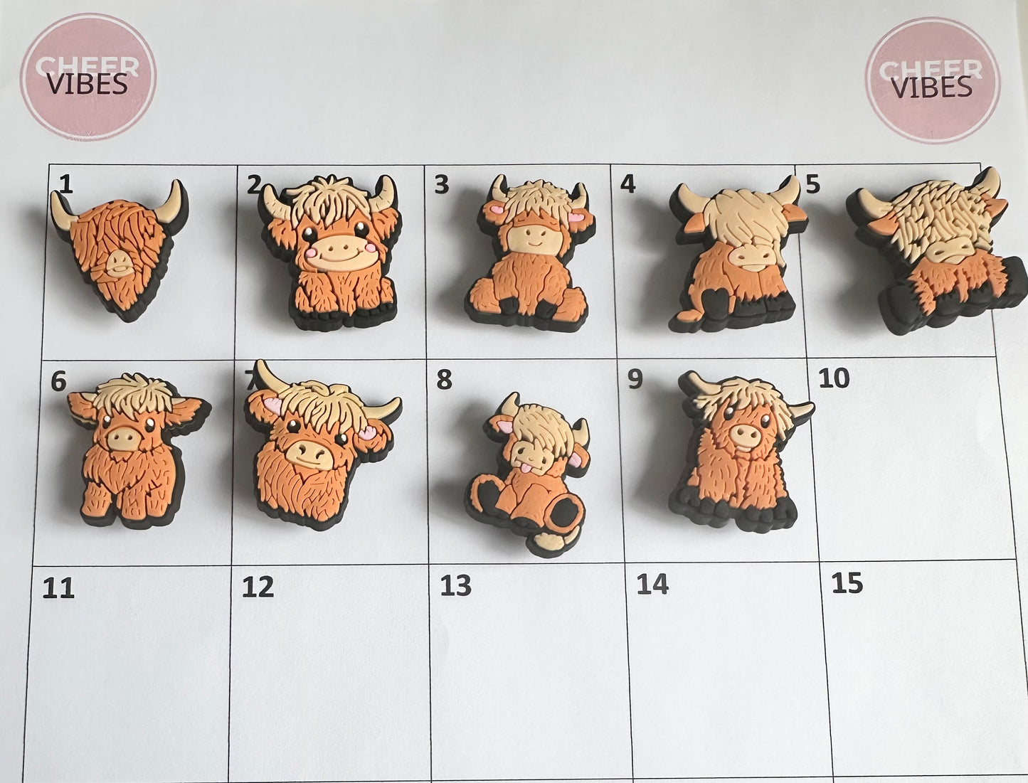 alpine cow croc charms