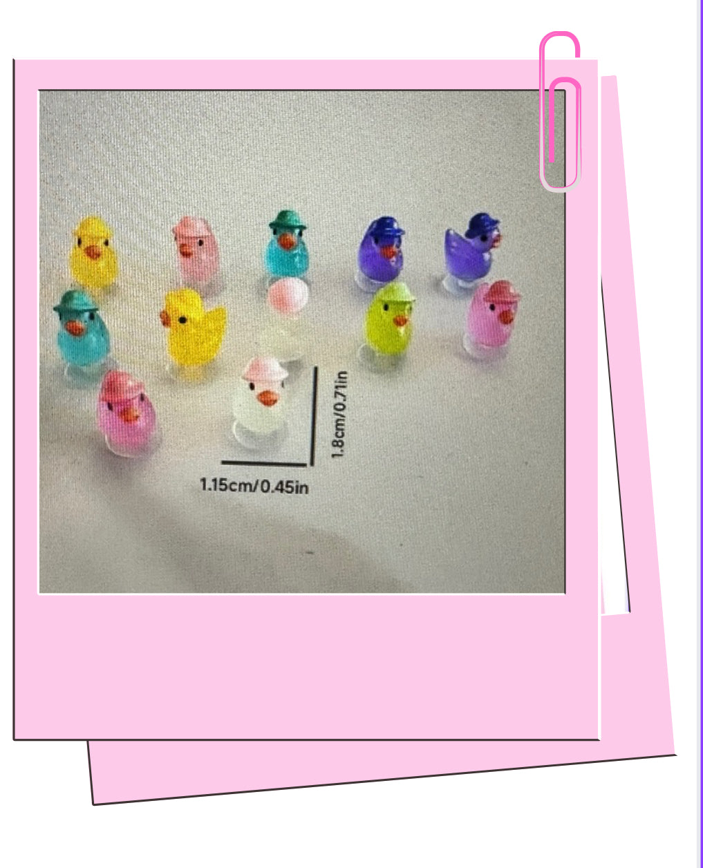 Glow ducks with hats croc charms