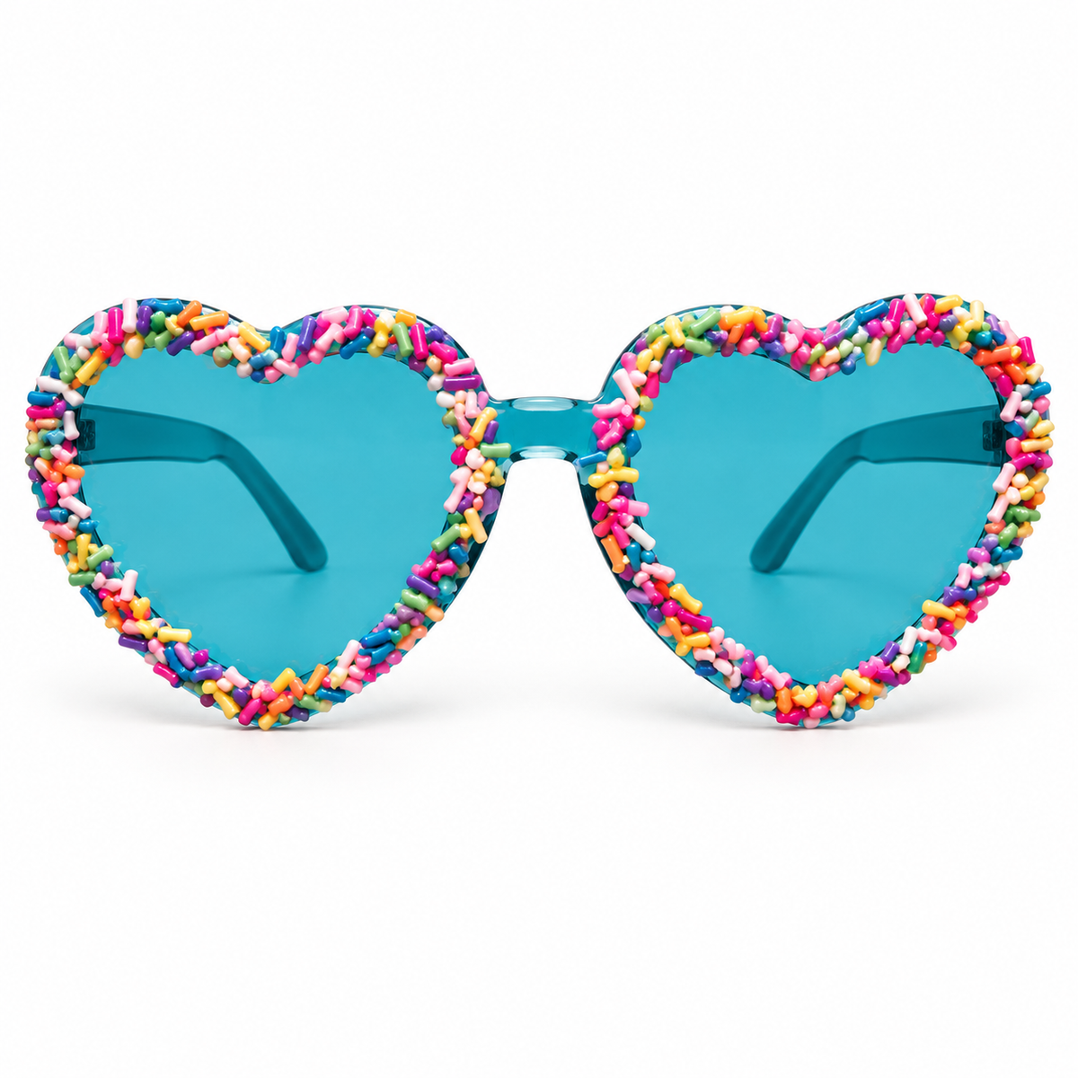 Aqua Heart Sunglasses – Cute Party Shades for Kids & Adults