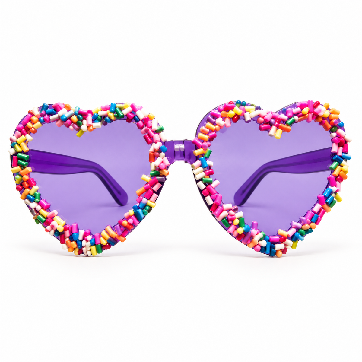 Purple Heart Sunglasses – Style 2 | Party Shades for Kids & Adults