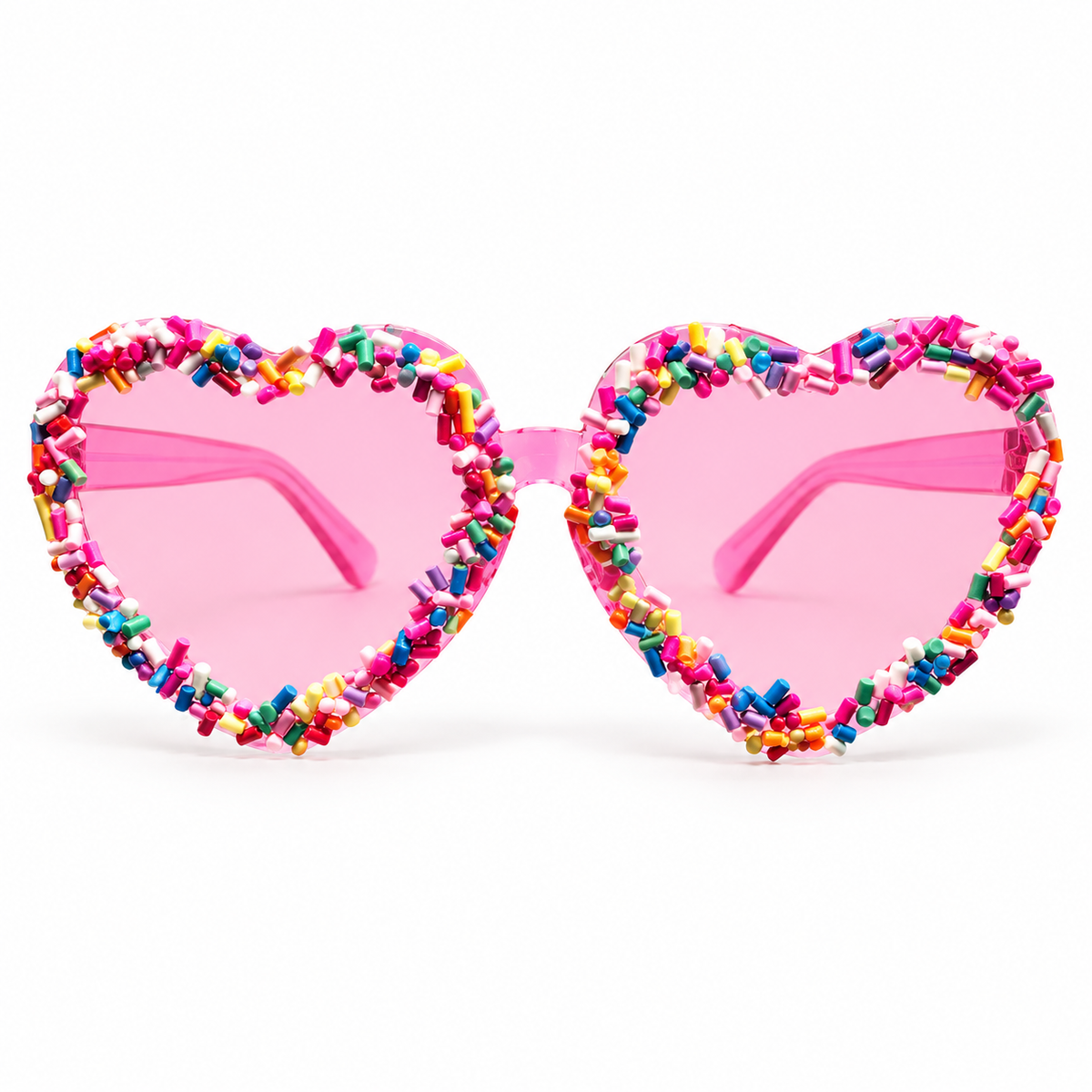 Pink Heart Sunglasses – Style 2 | Party Shades for Kids & Adults