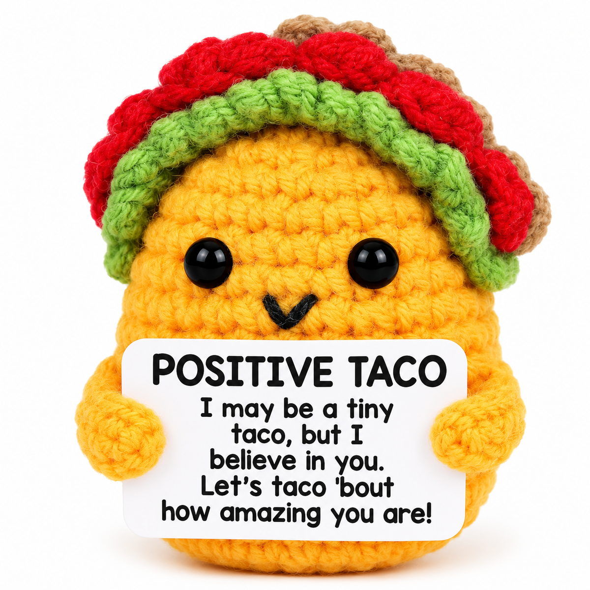 Positive Taco Crochet Gift
