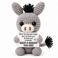 Positive Donkey Crochet Gift