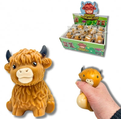 HIGHLAND COW SQUEEZY 8CM
