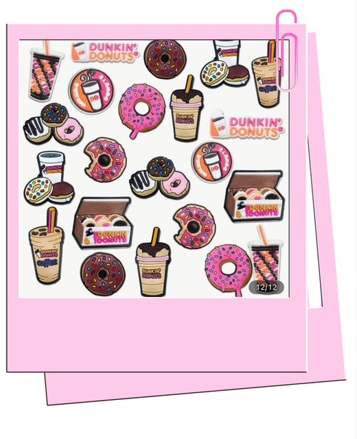 Dunkins croc charm
