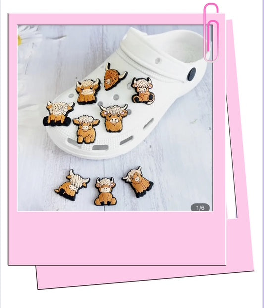 alpine cow croc charms