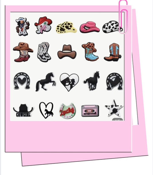 Cowboy croc charms A