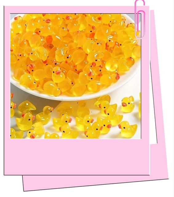 Glow yellow ducks