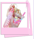 Pink Bubble Tea Keyring