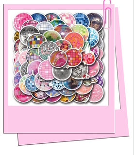 Disco ball stickers