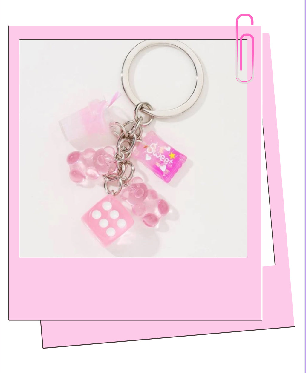 Gummy Bear Dice Keyring