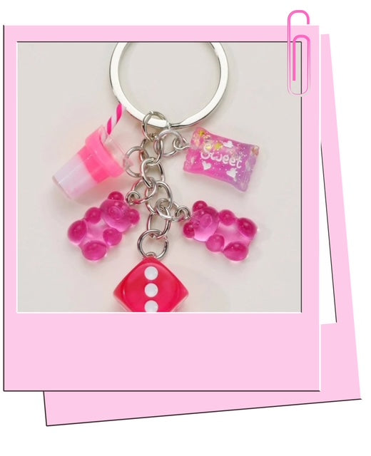 Gummy Bear Dice Keyring