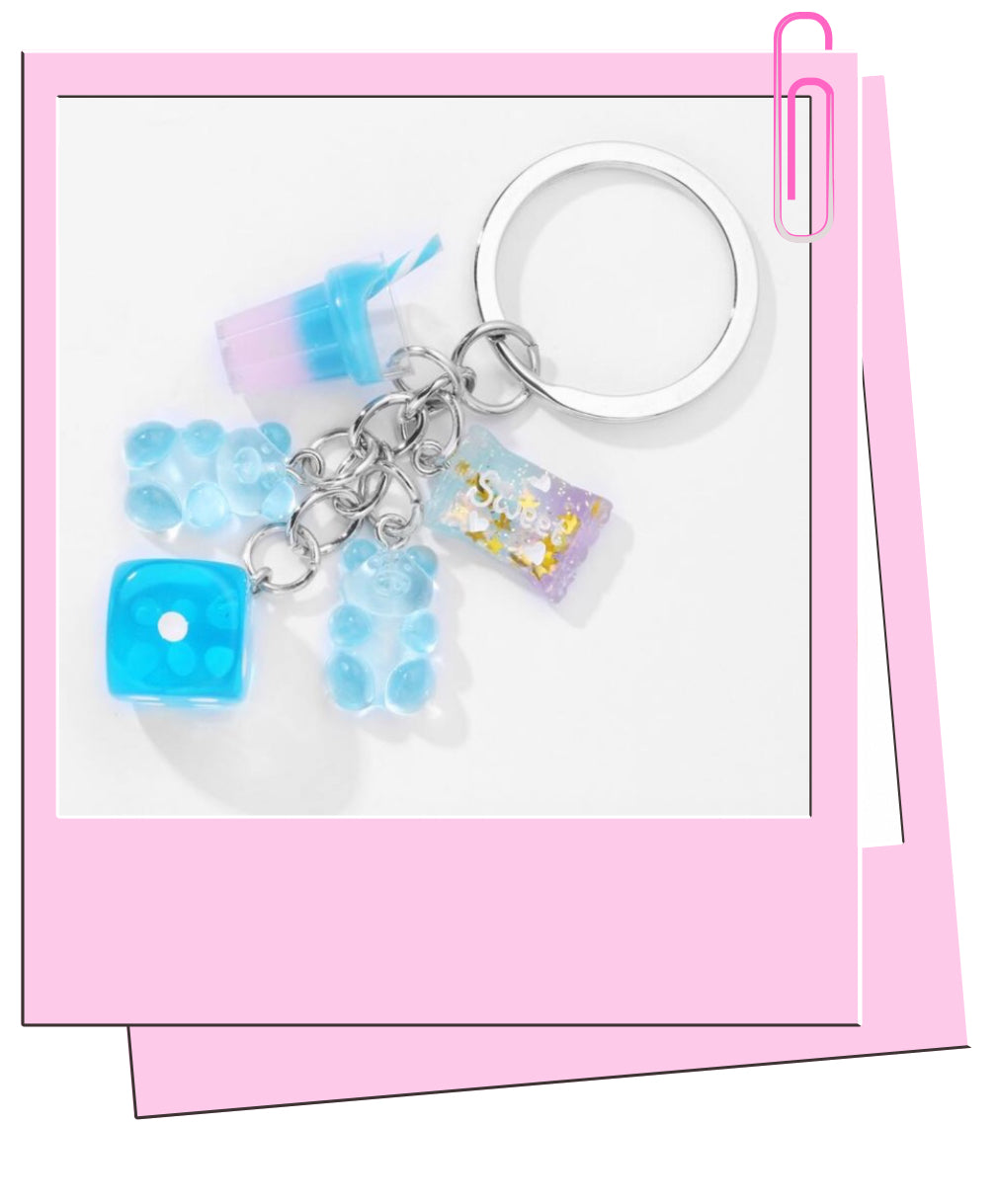 Gummy Bear Dice Keyring