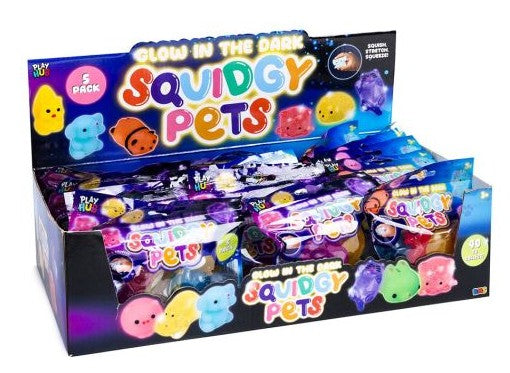 Squidgy Pets 5pk Glow In The Dark