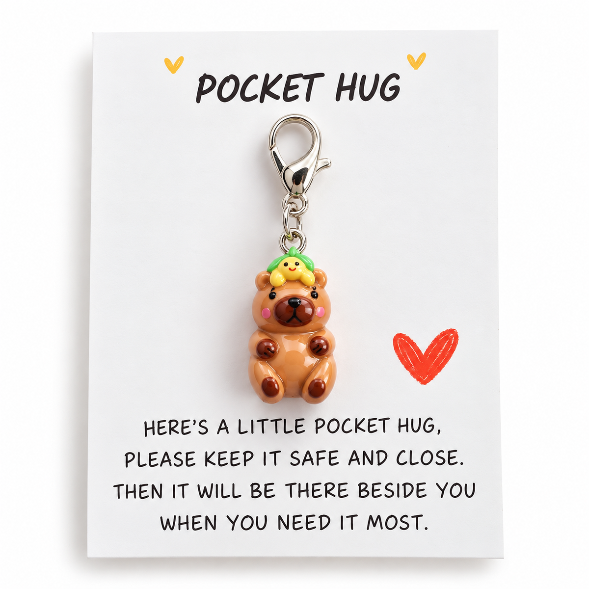 Capybara Pocket Hug – Cute Mini Keepsake Gift