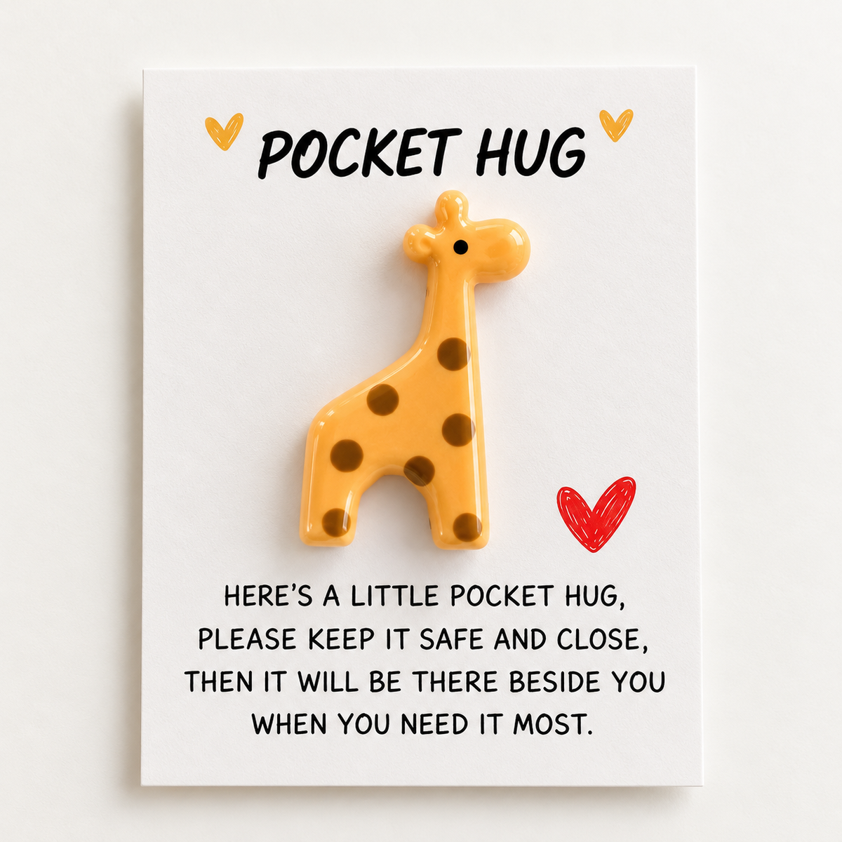 Giraffe Pocket Hug – Cute Mini Encouragement Gift