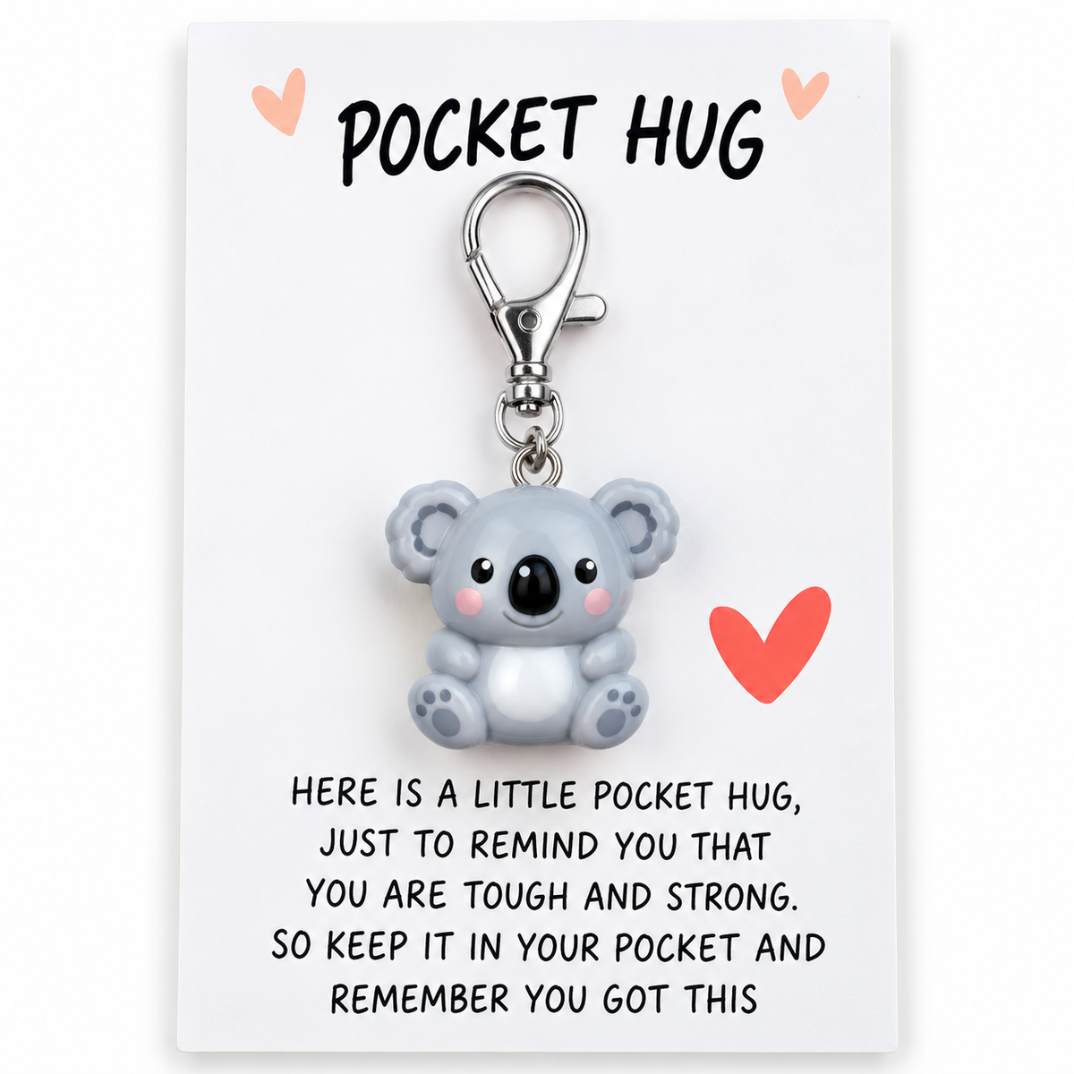 Koala Charm Pocket Hug with keepsake card – cute thinking of you gift from Cheer Vibes