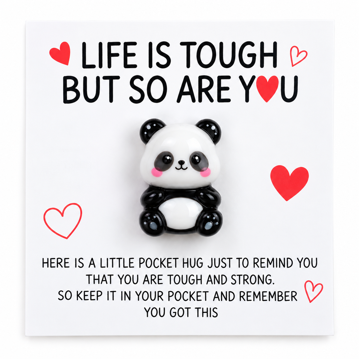Panda Pocket Hug on thinking-of-you encouragement card – Cheer Vibes