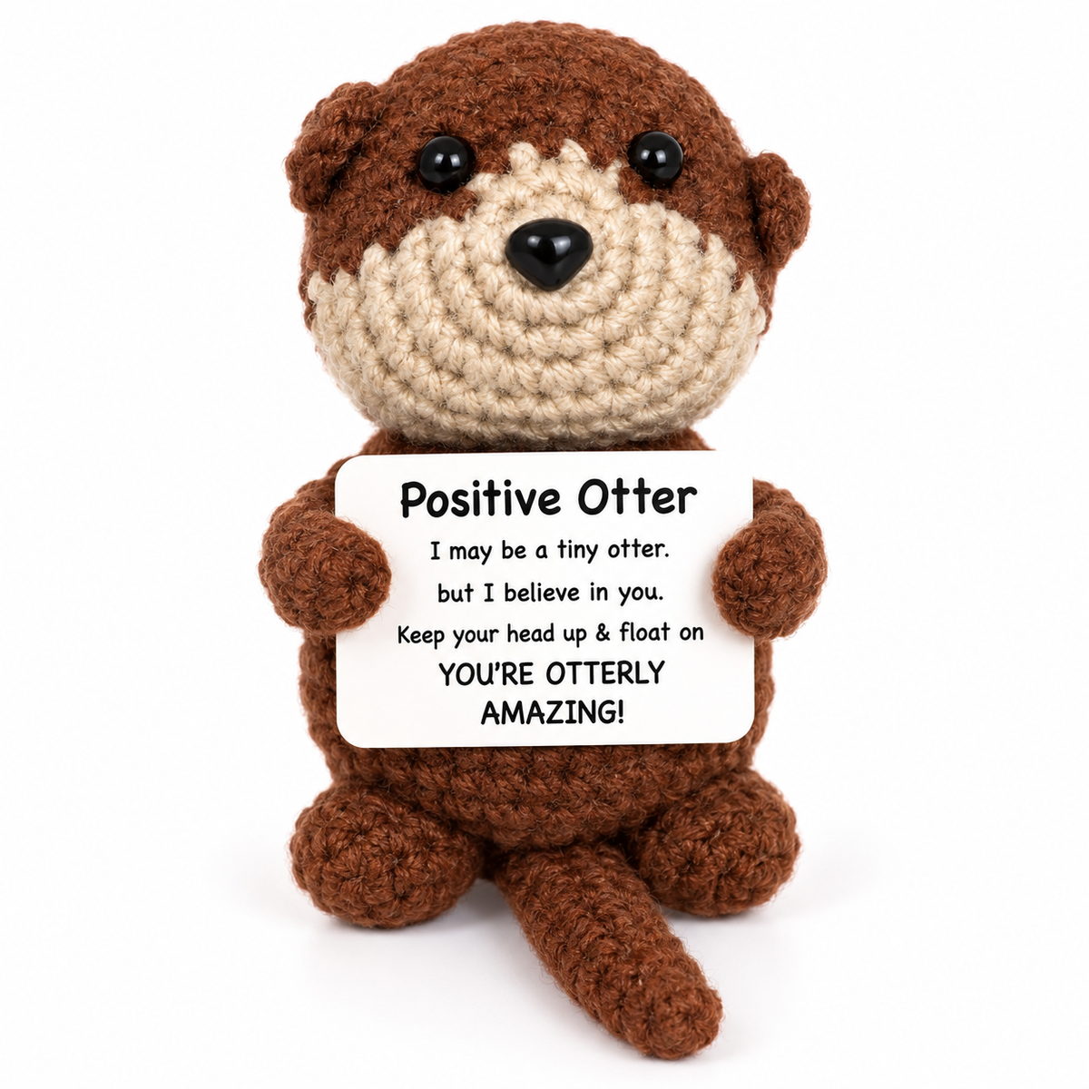 You're Otterly Amazing Positive Crochet Gift