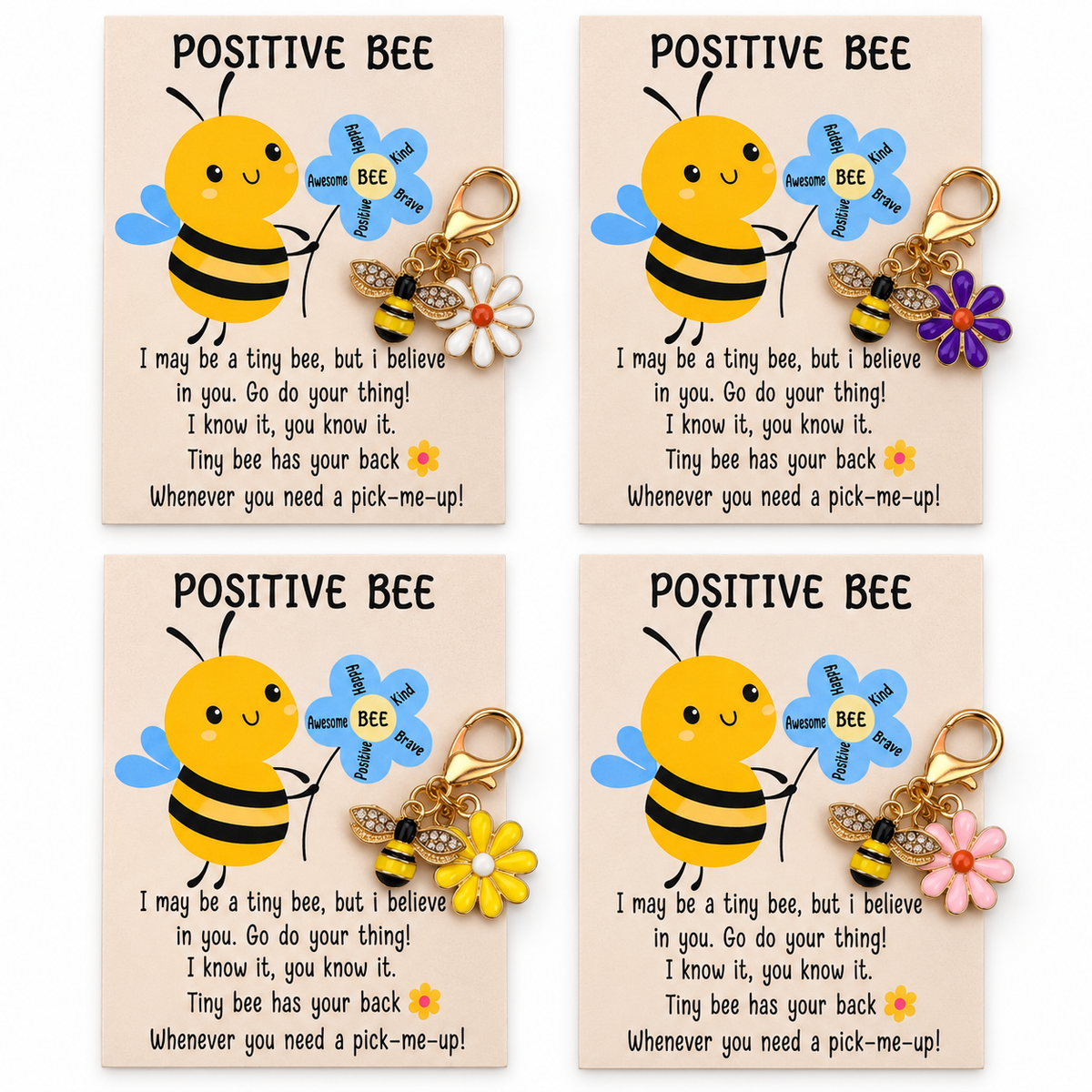 Bee Charm Pocket Hug – Cute Bee Friendship & Encouragement Gift