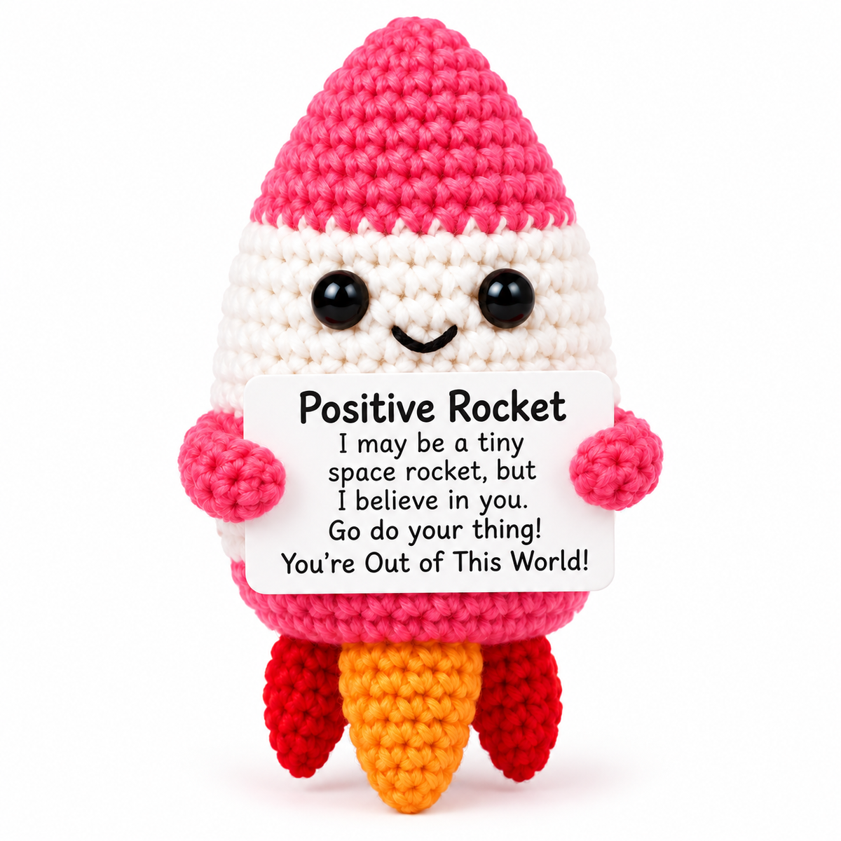 Positive Rocket Crochet Gift