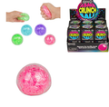 Scrunchems ASMR Crunch Ball – real product photos including blue and pink Bingsu bead squish balls and manufacturer's display