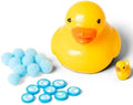 Scrunchems Sticky Squishy Duck yellow duck sensory toy with blue bubbles