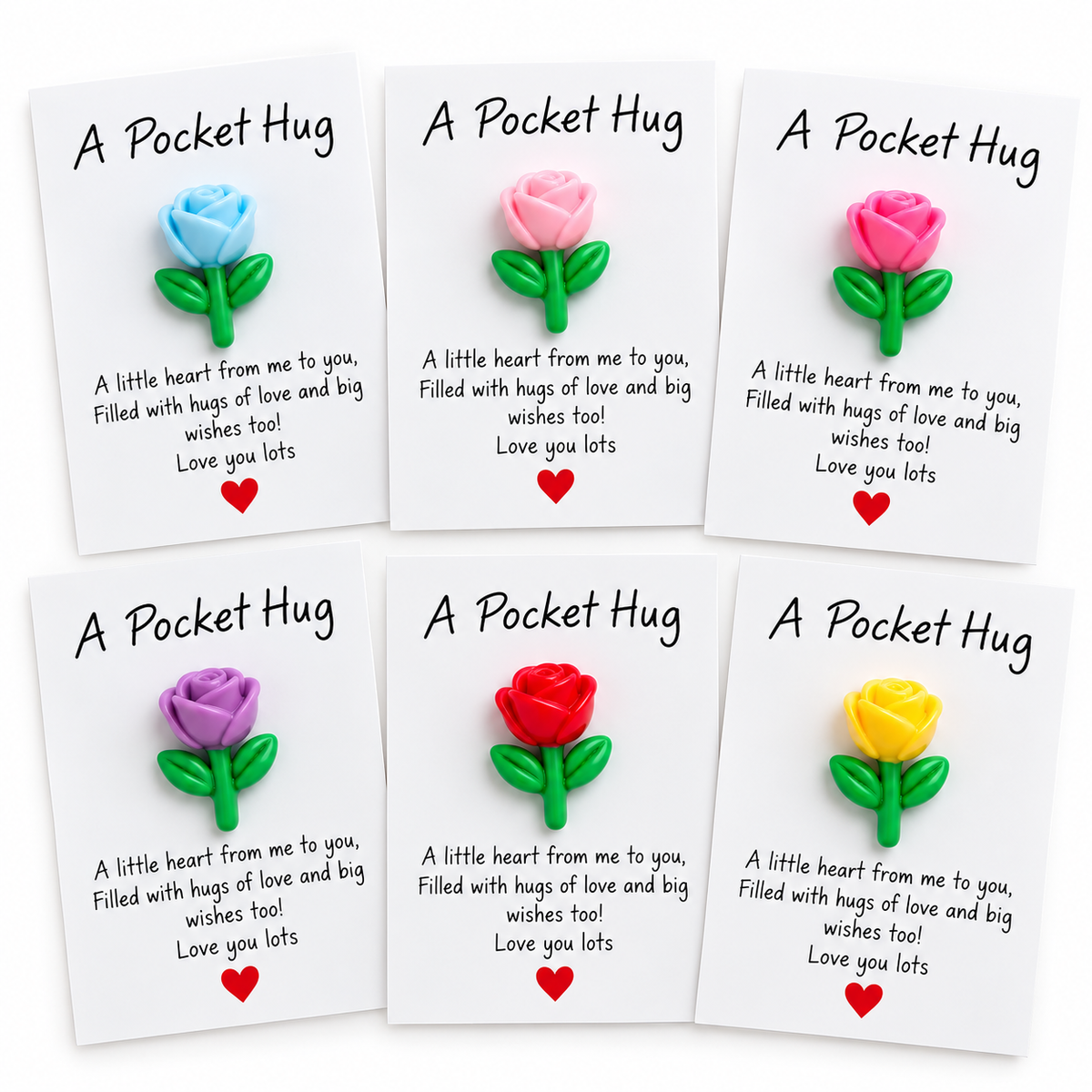 Flower Pocket Hug – Bright Floral Keepsake