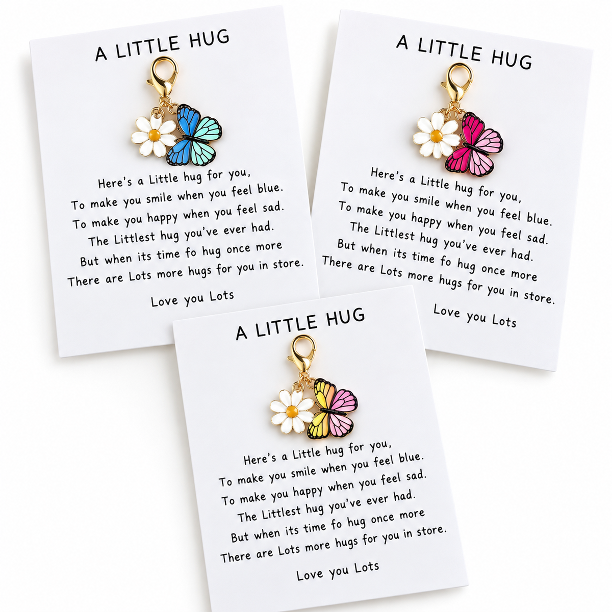 Butterfly Charm Pocket Hug – Colourful Little Gift