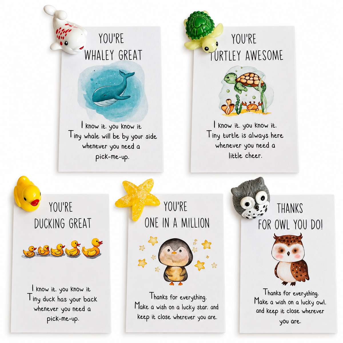 Mini Pocket Hugs – Choose Duck, Owl, Star, Turtle or Whale