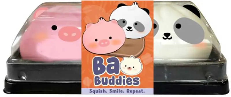 Kawaii Bao Buddies Pig & Panda Sensory Squishy Toy 5cm