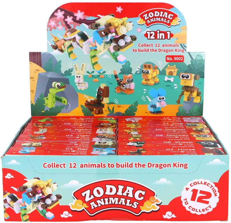 Chinese Zodiac Animal Building Blocks – collect 12 mini animal model kits