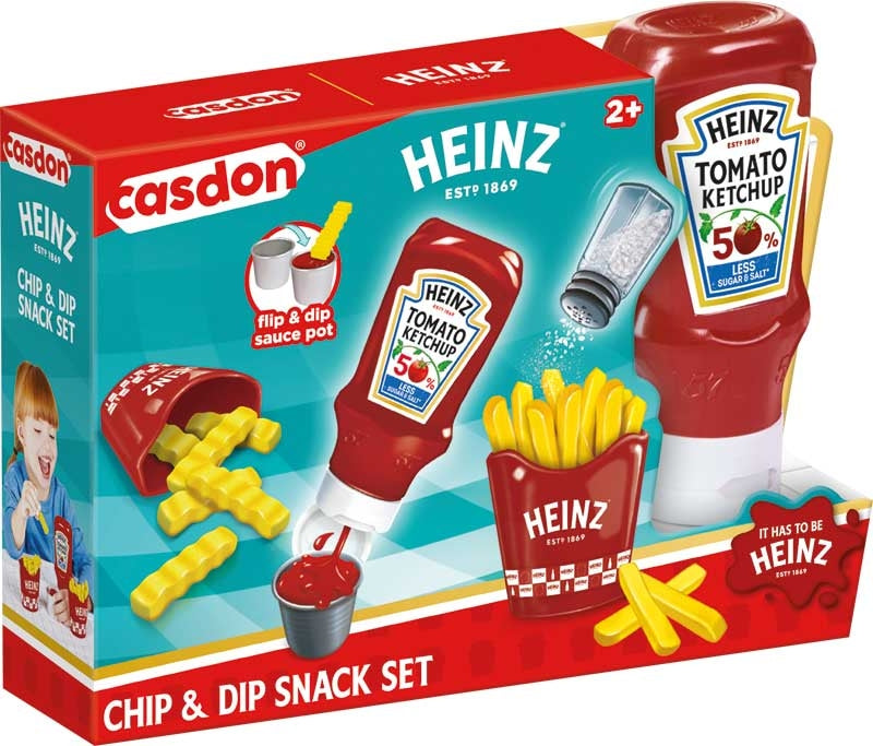 Casdon Heinz Chip & Dip Snack Set – Pretend Play Food Toy