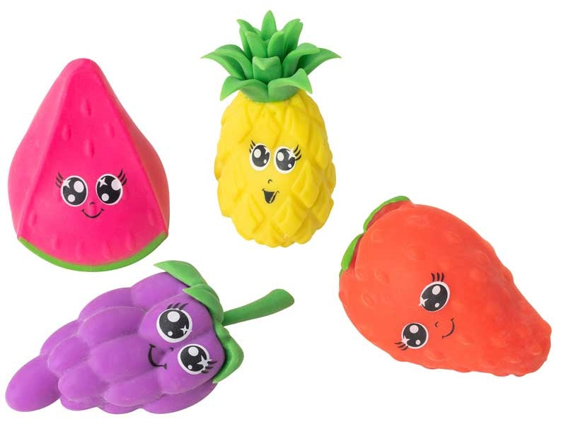 Fruity Friends fruit character squeeze and stretch toys assorted designs - additional product view
