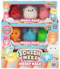 Jiggly Palz assorted 3-pack of colourful squishy sensory fidget toys – main product image