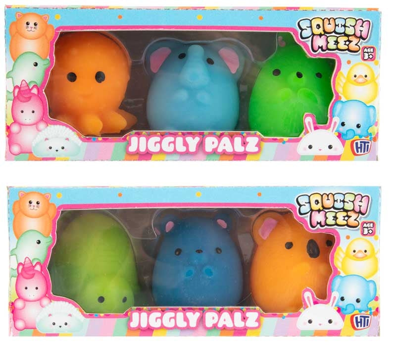 Jiggly Palz three squishy characters per pack – assorted collectable fidget toys, view 2